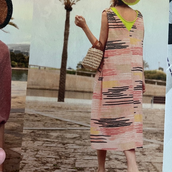 Gudrun Sjoden Capri Abstract Modern Knit Dress S - Picture 8 of 13